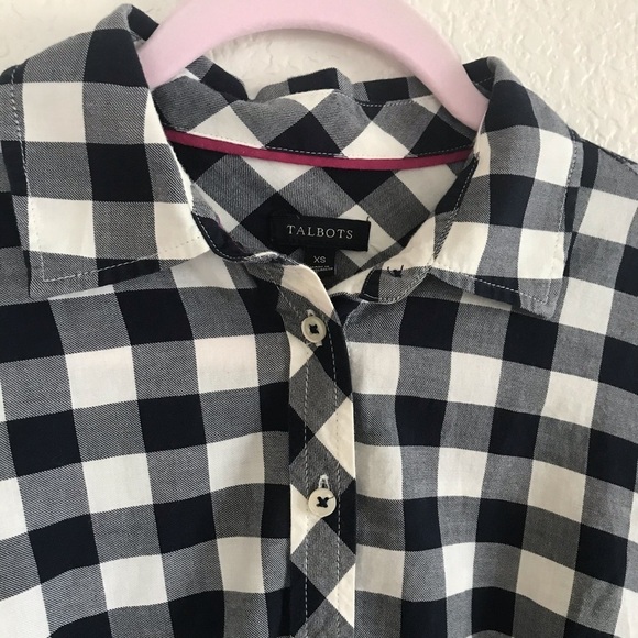 Talbots | CLASSIC COTTON GINGHAM SHIRT - Picture 3 of 7